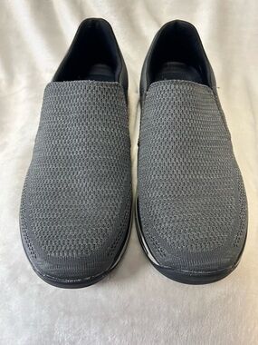 Skechers Men's Slip-On Knit Loafers - Gray